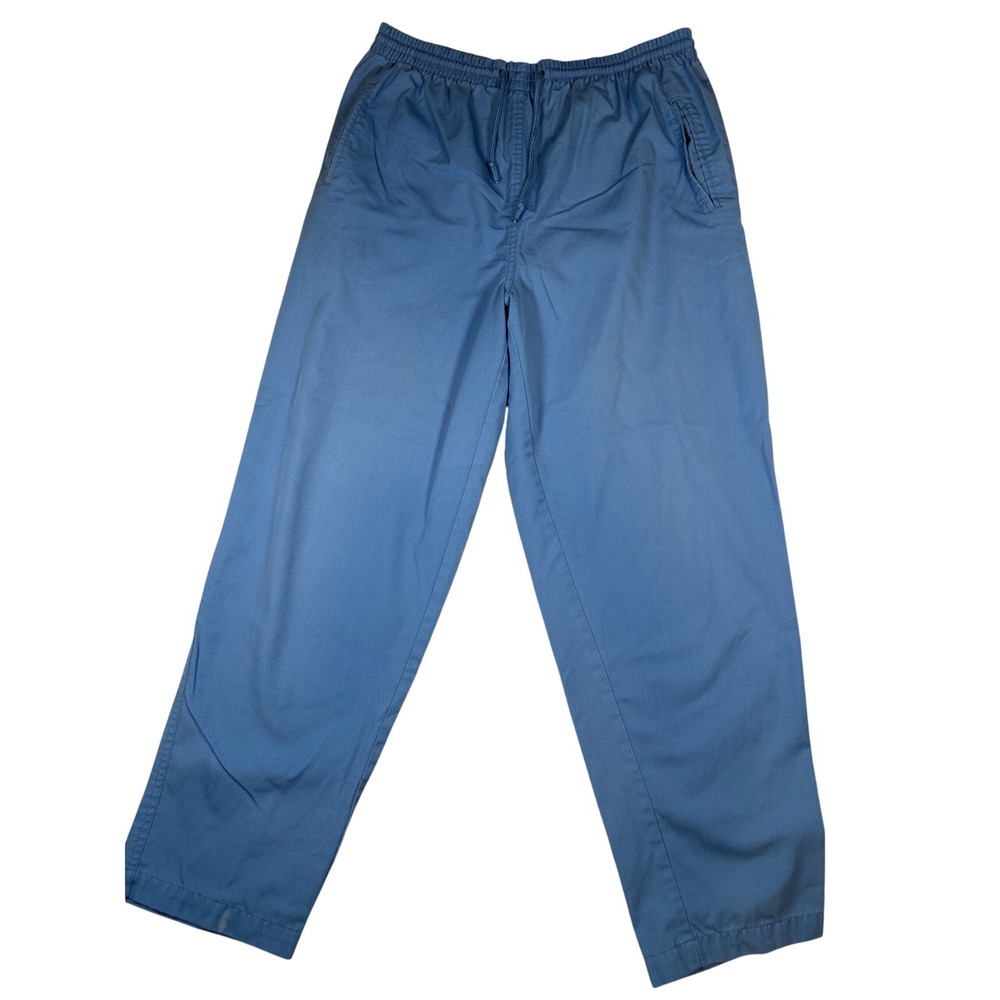 Specialty Collection Women's Blue Elastic Waist Drawstring Scrubs Pants‎ Size 14